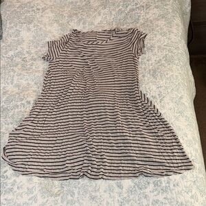 Striped Black and White Women's Dress
